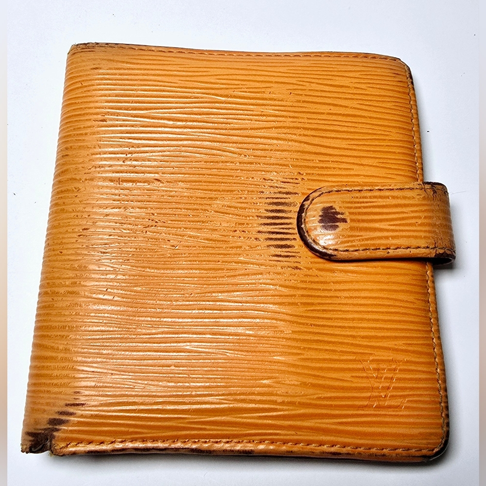 Louis Vuitton Orange Epi Porte-Billets Wallet